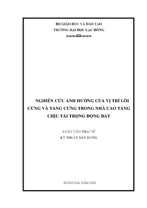 Ảnh hưởng của vị trí lõi cứng và tầng cứng trong nhà cao