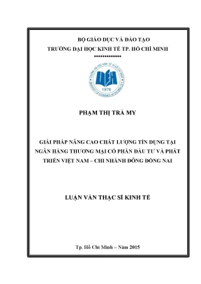Giải pháp nâng cao chất lượng tín dụng tại BIDV Đông
