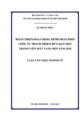 Hoàn thiện kênh phân phối công ty Mây Vàng đến năm 2020