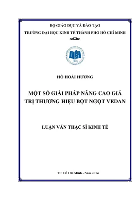 Luận văn: Nâng cao giá trị thương hiệu bột ngọt Vedan