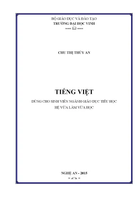 Giáo Trình Tiếng Việt VHVL: Hướng Dẫn Toàn Diện Cho Sinh