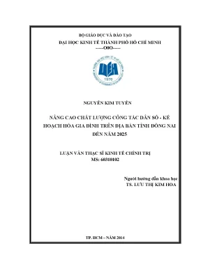 Nâng cao chất lượng công tác dân số và kế hoạch hóa gia