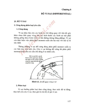 Giáo trình Khung gầm ô tô Phần 2: Chương 6 - Bộ vi sai
