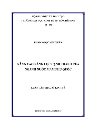 Nâng Cao Năng Lực Cạnh Tranh Ngành Nước Mắm Phú Quốc