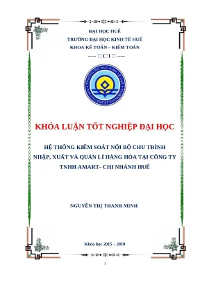 Hệ Thống Kiểm Soát Nội Bộ Trong Quản Lý Hàng Hóa Tại