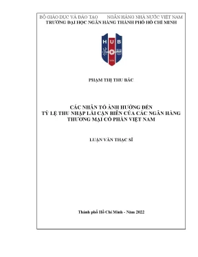 Những yếu tố ảnh hưởng đến thu nhập lãi cận biên của