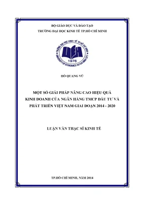 Giải pháp nâng cao hiệu quả kinh doanh của BIDV giai
