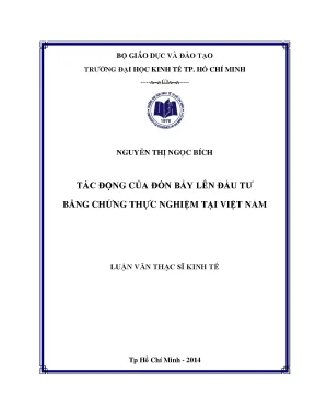 Tác động của đòn bẩy tài chính đến đầu tư tại Việt Nam: