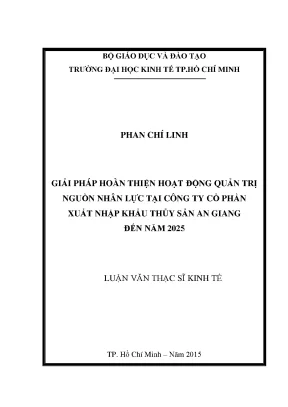 Giải pháp tối ưu quản trị nguồn nhân lực tại Agifish đến