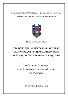 Tác động của nợ vay đến lợi nhuận doanh nghiệp xây dựng