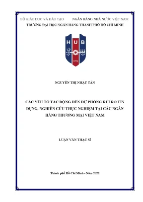 Tác động của các yếu tố đến dự phòng rủi ro tín dụng tại