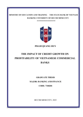 Tác động tăng trưởng tín dụng đến lợi nhuận ngân hàng VN