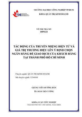 Tác động của truyền miệng điện tử và giá trị thương hiệu