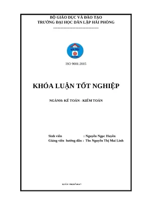 Khóa luận Kế toán hàng hóa tại doanh nghiệp vừa và nhỏ