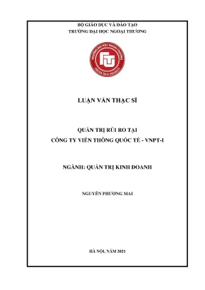 Quản Trị Rủi Ro Tại Công Ty Viễn Thông Quốc Tế VNPT-I