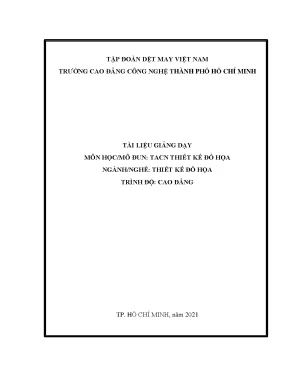 Tài liệu giảng dạy tiếng Anh cho ngành thiết kế đồ họa