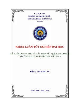Kế Toán Doanh Thu và Kết Quả Kinh Doanh tại FreeCode