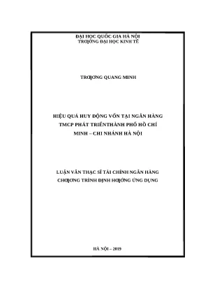 Nâng cao hiệu quả huy động vốn tại ngân hàng TMCP Phát