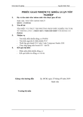 Phương Pháp Điều Khiển Vector Từ Thông FOC Trên MCU