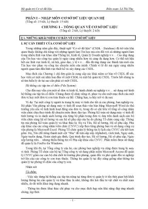 Giáo Trình Hệ Quản Trị Cơ Sở Dữ Liệu