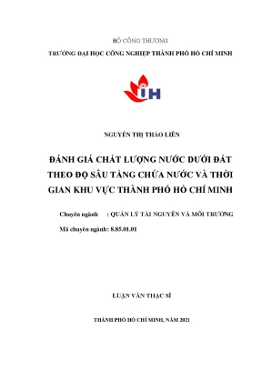 Đánh Giá Chất Lượng Nước Dưới Đất Tại TP.HCM Theo Độ Sâu