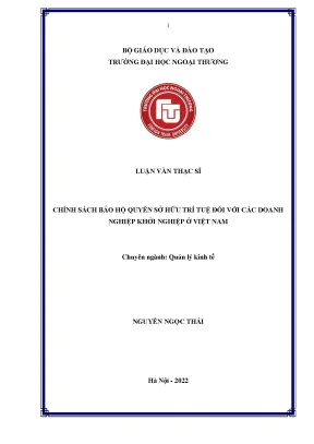 Chính sách bảo hộ quyền sở hữu trí tuệ cho doanh nghiệp