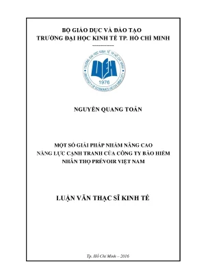 Luận văn: Nâng cao năng lực cạnh tranh Prévoir Việt Nam