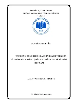Luận văn tác động CSTK & CSTT đến kinh tế vĩ mô VN