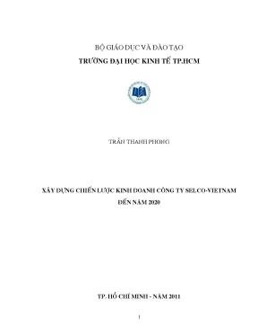 Chiến Lược Kinh Doanh Công Ty SELCO-VIETNAM Đến Năm 2020