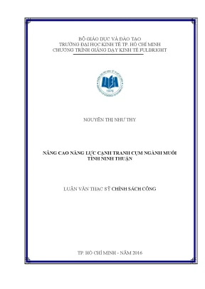 Chương Trình Giảng Dạy Kinh Tế Fulbright Tại TP. Hồ Chí Minh