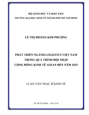 Luận văn Logistics Việt Nam: Hội nhập AEC đến 2025