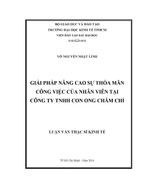 Giải pháp nâng cao sự thỏa mãn công việc cho nhân viên