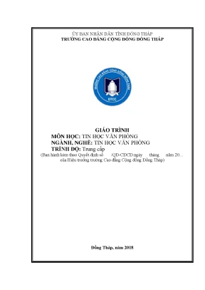 Giáo Trình Tin Học Văn Phòng Trung Cấp: Hướng Dẫn Toàn Diện
