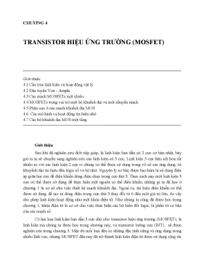 Tìm Hiểu Về Transistor MOSFET: Cấu Trúc, Hoạt Động và