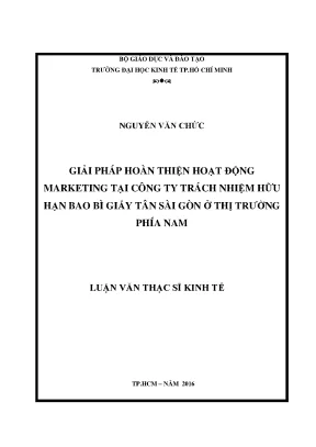 Giải Pháp Hoàn Thiện Hoạt Động Marketing Tại Công Ty Bao