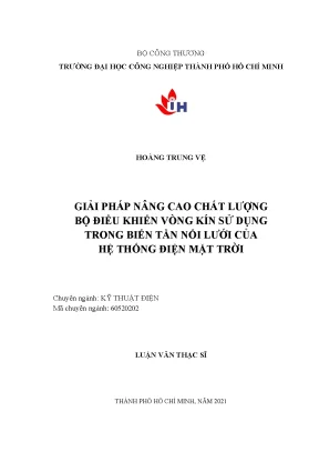 Nâng cao chất lượng bộ điều khiển vòng kín cho biến tần