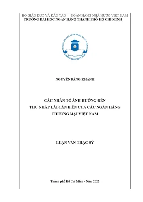 Nhân Tố Ảnh Hưởng Đến Thu Nhập Lãi Cận Biên Của Ngân