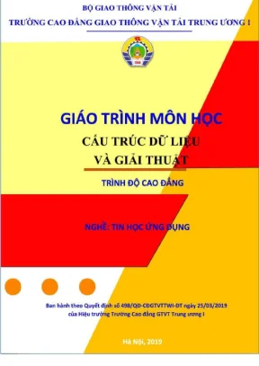 Giáo trình Cấu trúc dữ liệu và Giải thuật Cao đẳng (PDF)