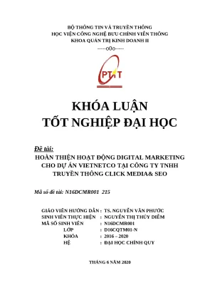 Giải pháp tối ưu hóa digital marketing cho dự án