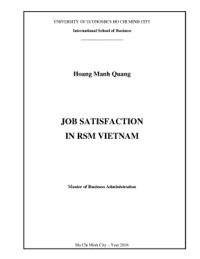 Nghiên cứu sự hài lòng trong công việc tại RSM Việt Nam