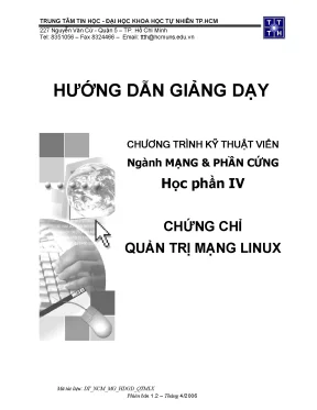 Chứng Chỉ Quản Trị Mạng Linux Tại Trung Tâm Tin Học ĐH