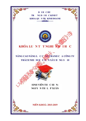 Nâng Cao Năng Lực Cạnh Tranh Công Ty Xây Dựng Số 10