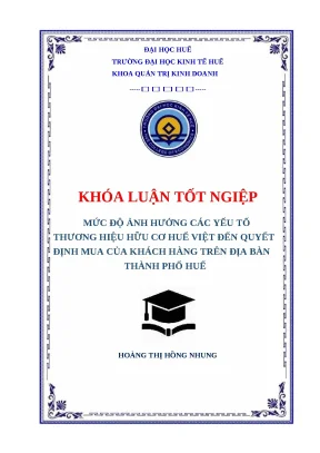 Đánh Giá Nhận Biết Thương Hiệu Hữu Cơ Huế Việt Của Khách