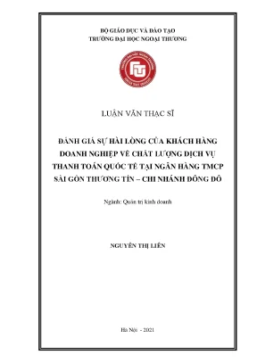 Đánh giá sự hài lòng của khách hàng doanh nghiệp về dịch