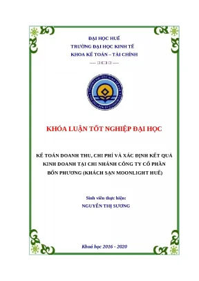 Kế Toán Doanh Thu, Chi Phí và Kết Quả Kinh Doanh tại