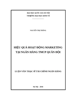 Nâng cao hiệu quả marketing tại ngân hàng TMCP Quân Đội