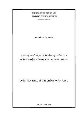 Nâng cao hiệu quả sử dụng tài sản tại Công ty TNHH Đại