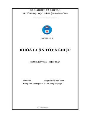 Hoàn thiện kế toán doanh thu và chi phí tại công ty nội