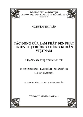 Tác Động Của Lạm Phát Đến Phát Triển Thị Trường Chứng