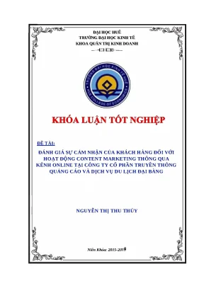 Đánh Giá Cảm Nhận Khách Hàng Về Content Marketing Online